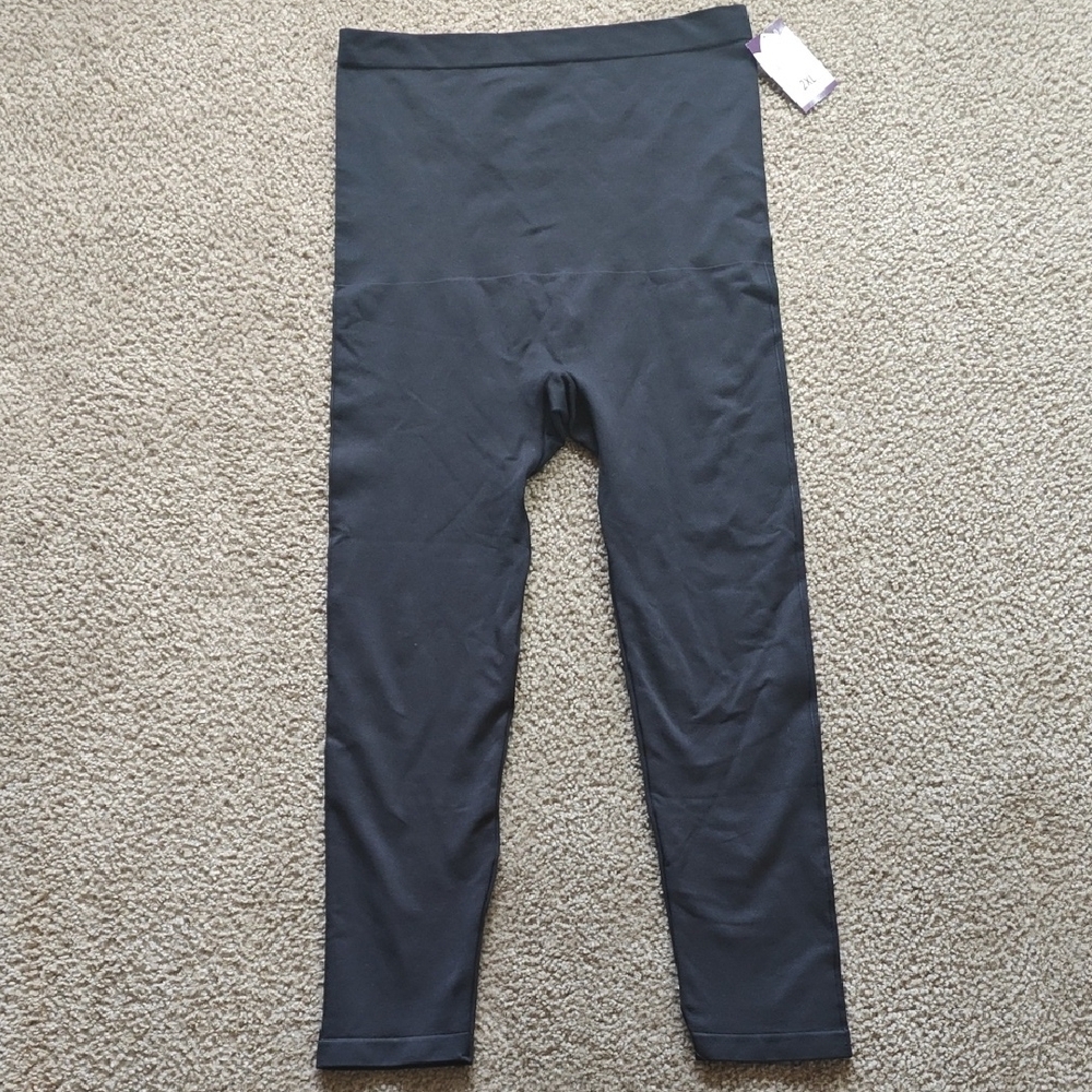 NWT Women's Shapewear Black Leggings Size 2XL New